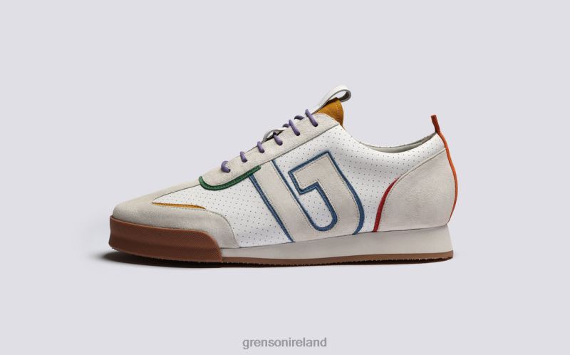 SNEAKER 51 + Men Grenson TLJJ8187 White Multi Sneakers