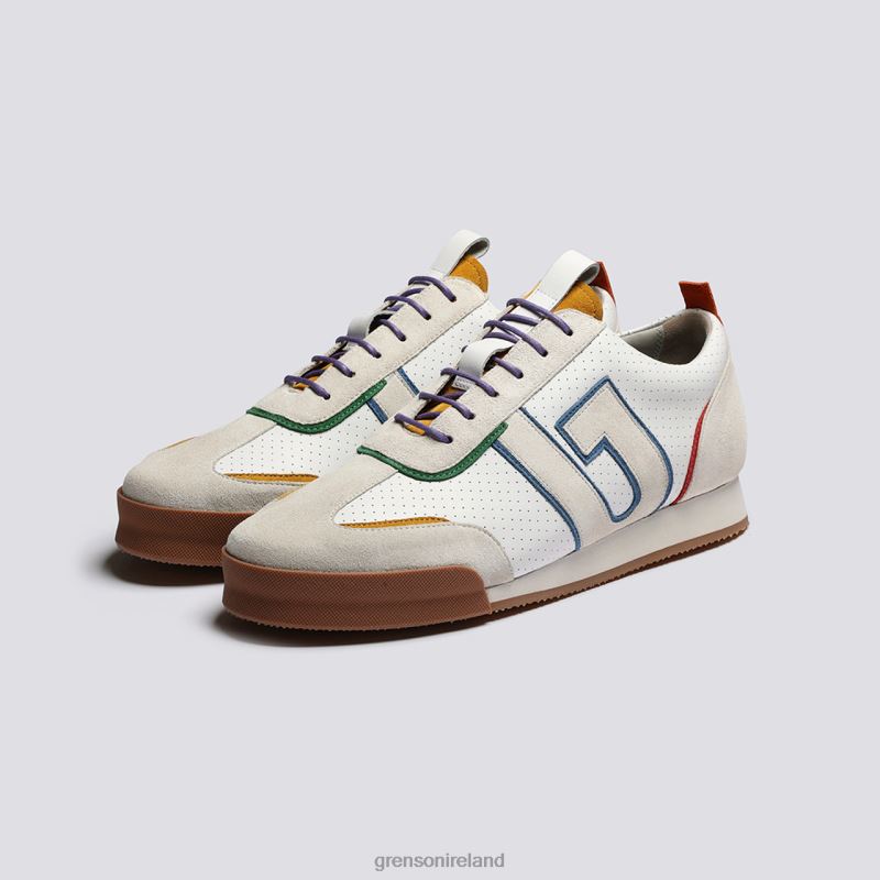 SNEAKER 51 + Men Grenson TLJJ8187 White Multi Sneakers
