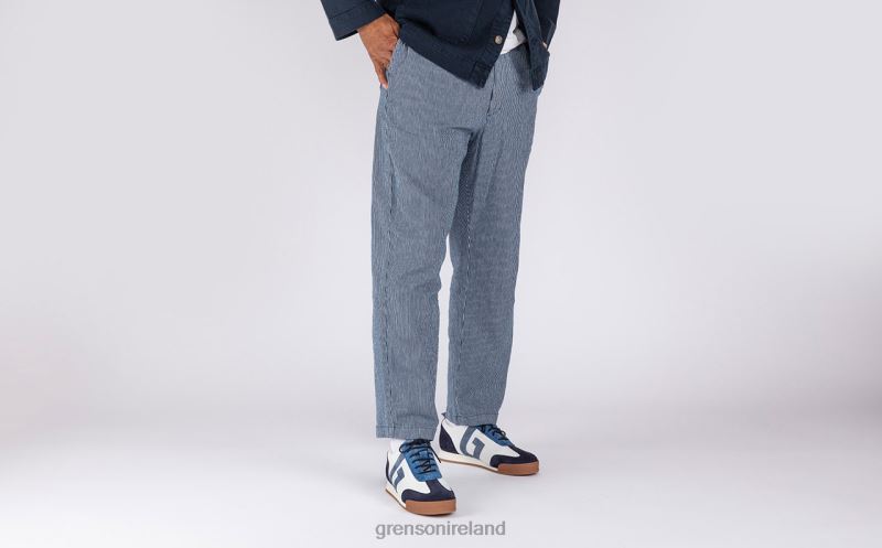 SNEAKER 51 Men Grenson TLJJ8188 White/Blue Sneakers