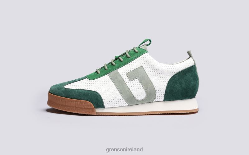SNEAKER 51 Men Grenson TLJJ8207 White/Green Sneakers