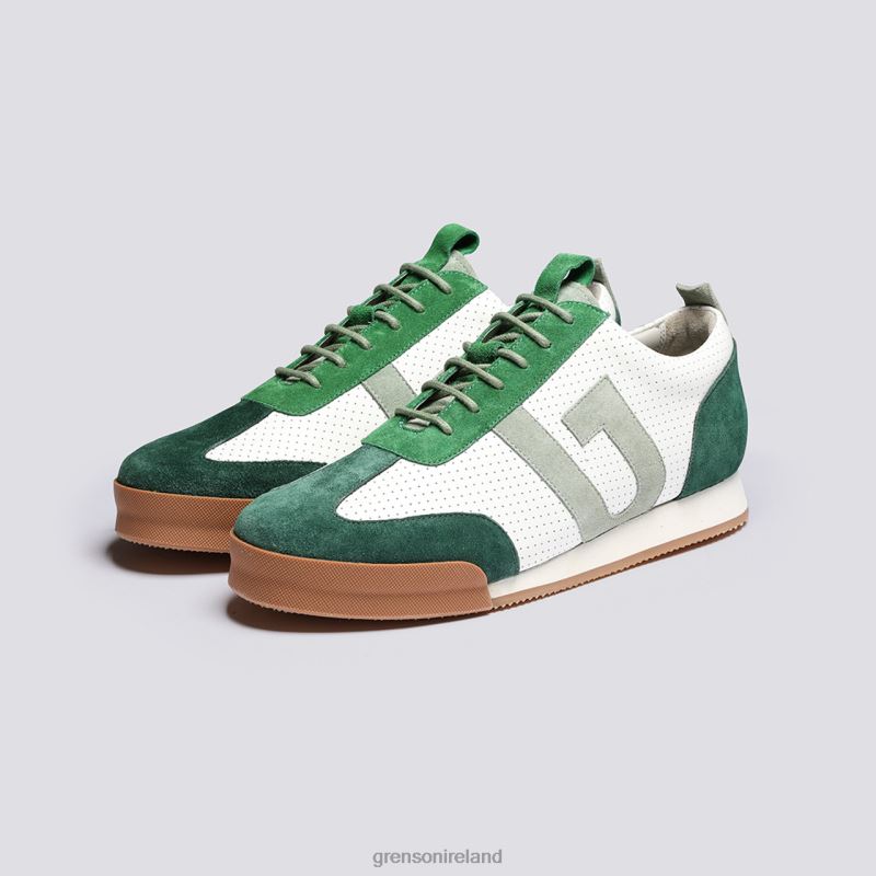 SNEAKER 51 Men Grenson TLJJ8207 White/Green Sneakers