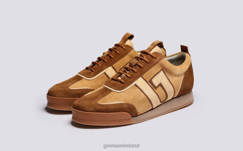 SNEAKER 51 + Men Grenson TLJJ8208 Brown/Cream Sneakers