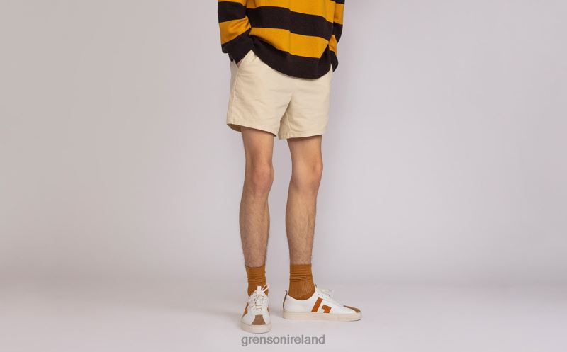 SNEAKER 67 Men Grenson TLJJ8196 White/Yellow Sneakers