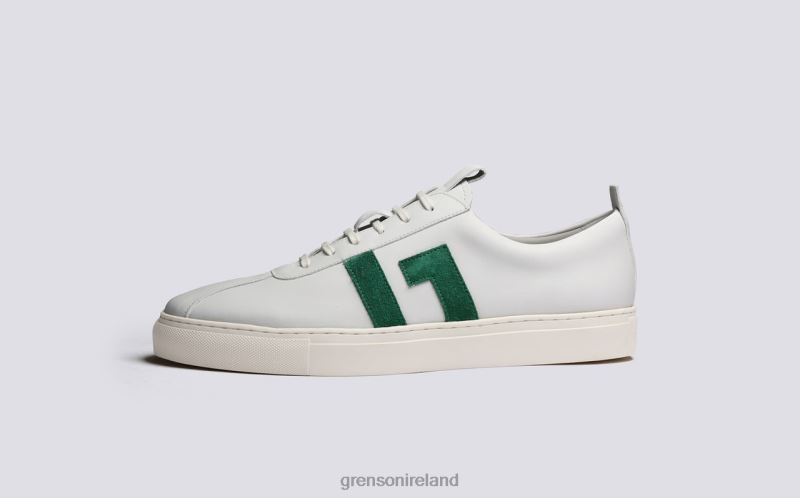 SNEAKER 67 Men Grenson TLJJ8199 White/Green Sneakers