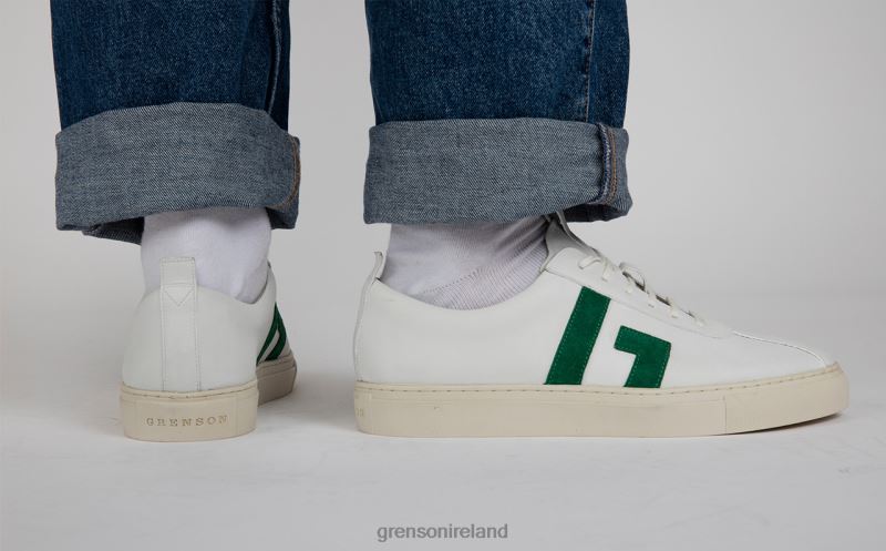 SNEAKER 67 Men Grenson TLJJ8199 White/Green Sneakers