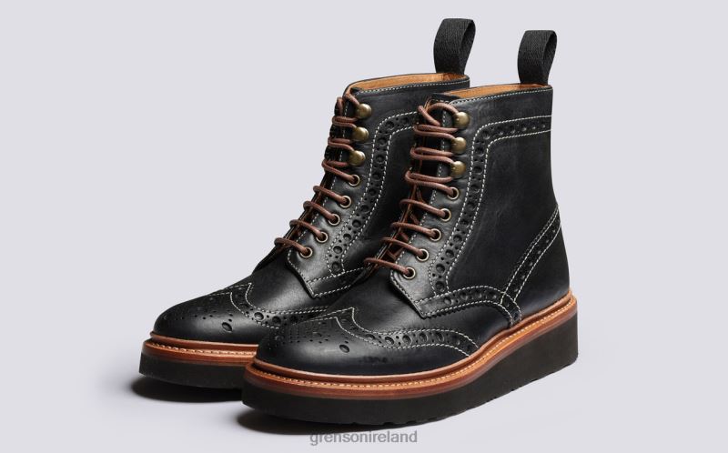 FRAN Women Grenson TLJJ8266 Black Boots