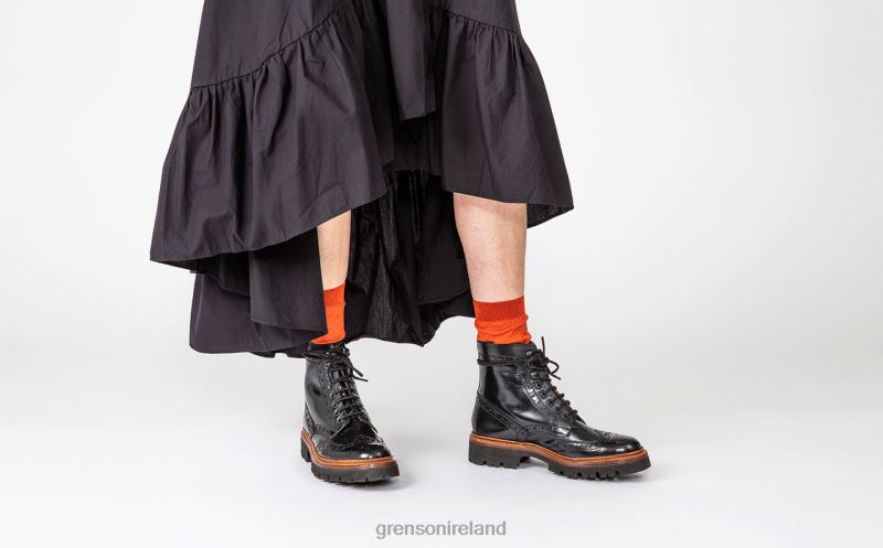 FRAN Women Grenson TLJJ8267 Black Boots