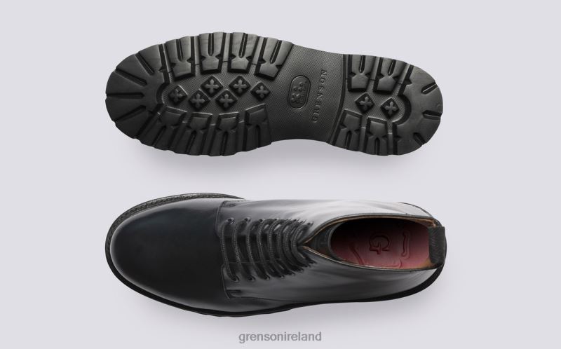 HALLE Women Grenson TLJJ8298 Black Boots