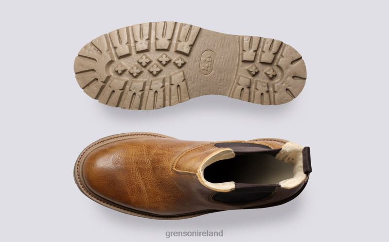 MILLY Women Grenson TLJJ8271 Brown Boots