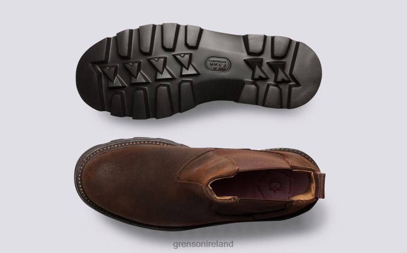 MILLY Women Grenson TLJJ8296 Brown Boots