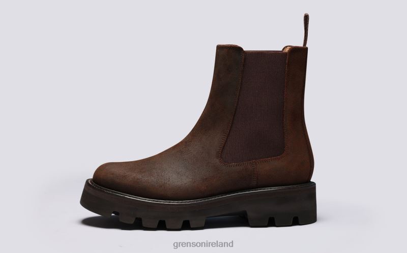 MILLY Women Grenson TLJJ8296 Brown Boots