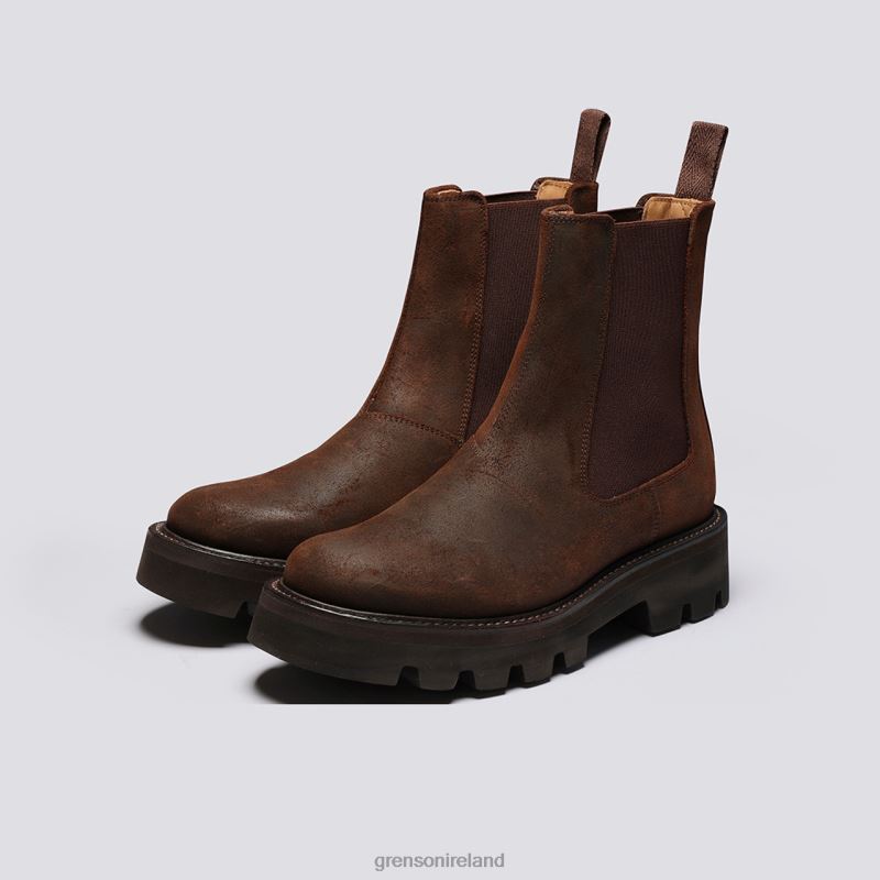 MILLY Women Grenson TLJJ8296 Brown Boots