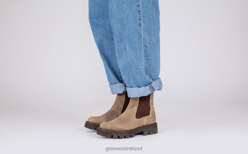 MILLY Women Grenson TLJJ8297 Mushroom Boots