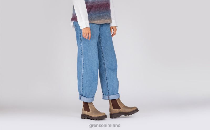 MILLY Women Grenson TLJJ8297 Mushroom Boots