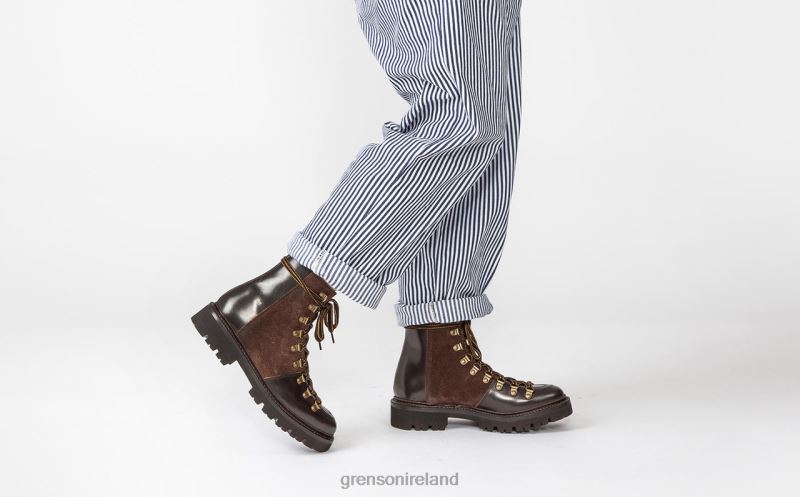 NANETTE Women Grenson TLJJ8282 Dark Brown Boots