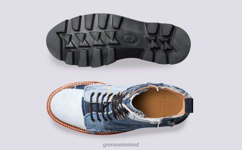 THE KELLY BOOT Women Grenson TLJJ8270 Blue Boots