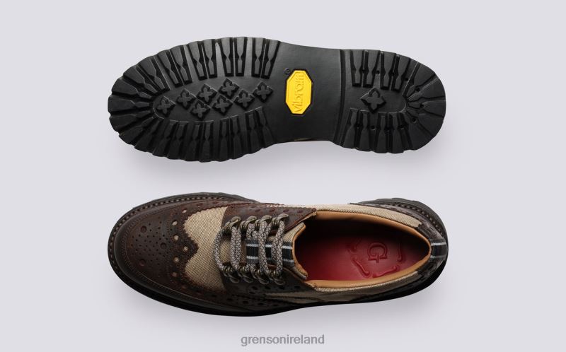 AVA TECH Women Grenson TLJJ8330 Beige Brogues Shoes