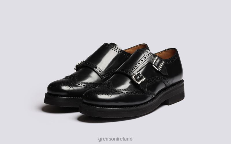 MARGOT Women Grenson TLJJ8333 Black Brogues Shoes