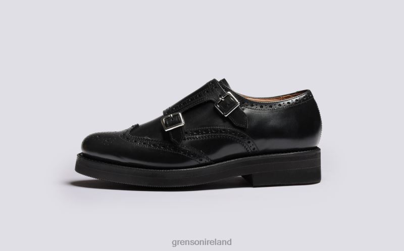 MARGOT Women Grenson TLJJ8333 Black Brogues Shoes