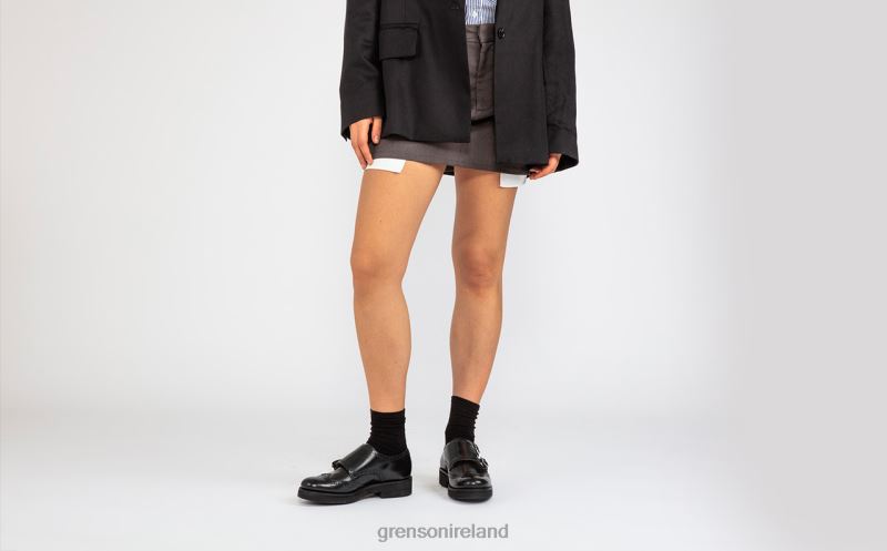 MARGOT Women Grenson TLJJ8333 Black Brogues Shoes