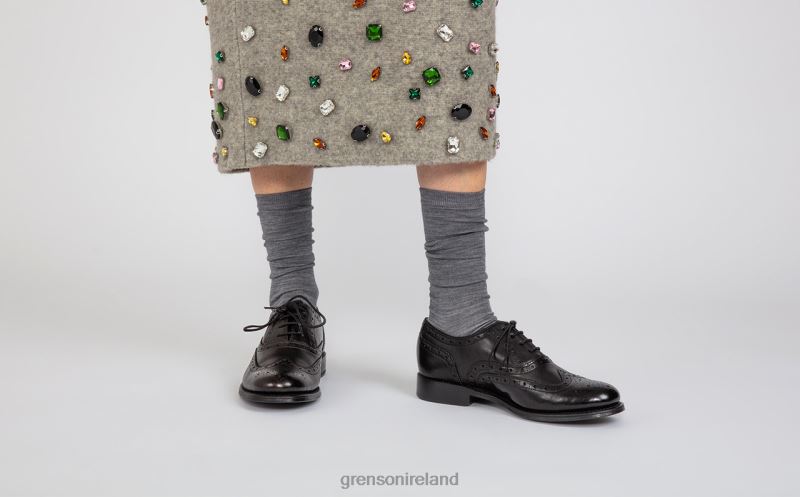 ROSE Women Grenson TLJJ8313 Black Formal Shoes