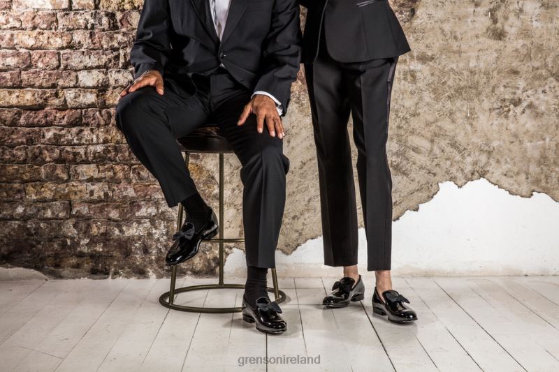 DRESS SLIPPER Women Grenson TLJJ8240 Black Loafers