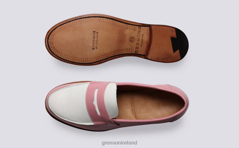 EPSOM Women Grenson TLJJ8235 Pink/White Loafers