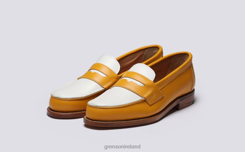 EPSOM Women Grenson TLJJ8236 Yellow/White Loafers