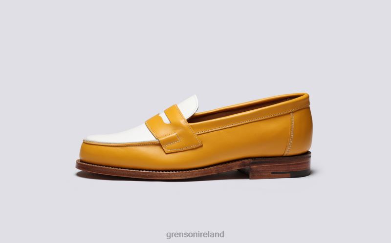 EPSOM Women Grenson TLJJ8236 Yellow/White Loafers