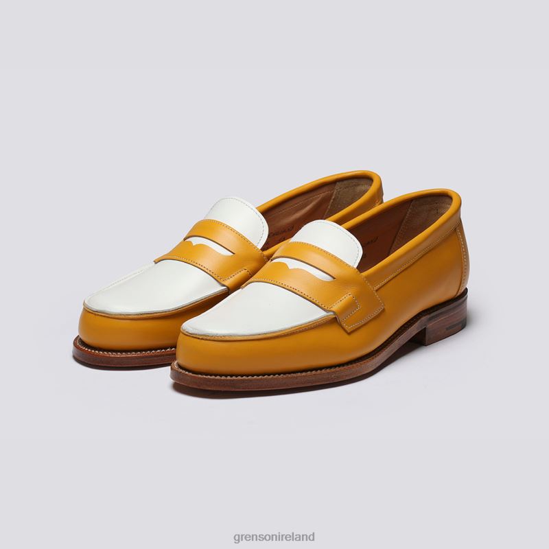 EPSOM Women Grenson TLJJ8236 Yellow/White Loafers