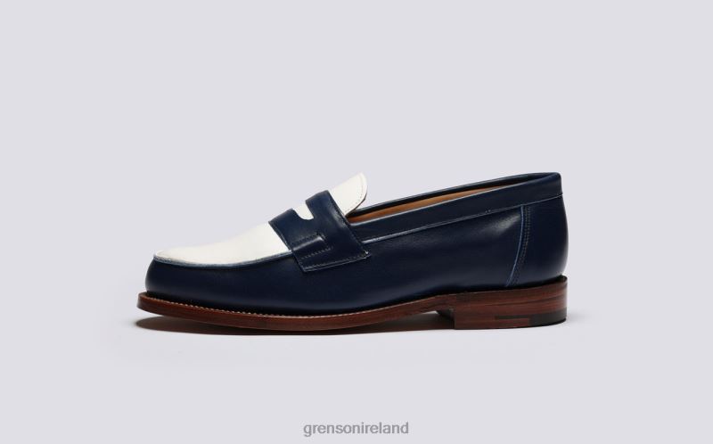 EPSOM Women Grenson TLJJ8238 Navy/White Loafers