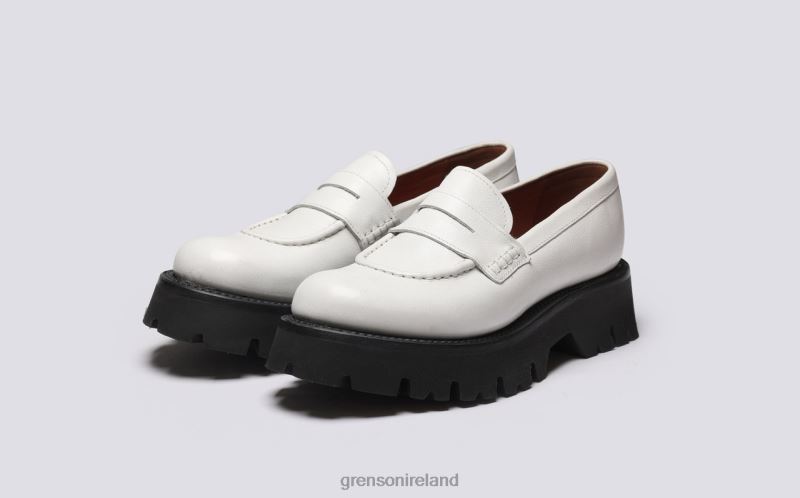 HATTIE Women Grenson TLJJ8242 White Loafers