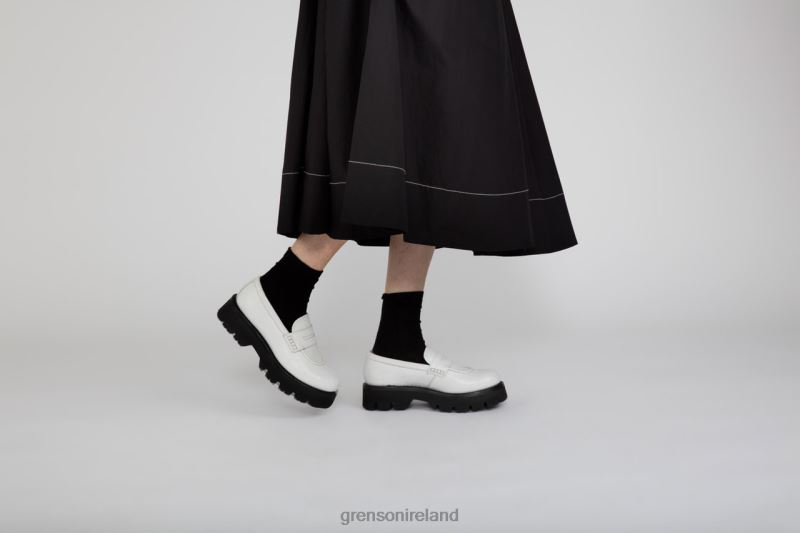 HATTIE Women Grenson TLJJ8242 White Loafers