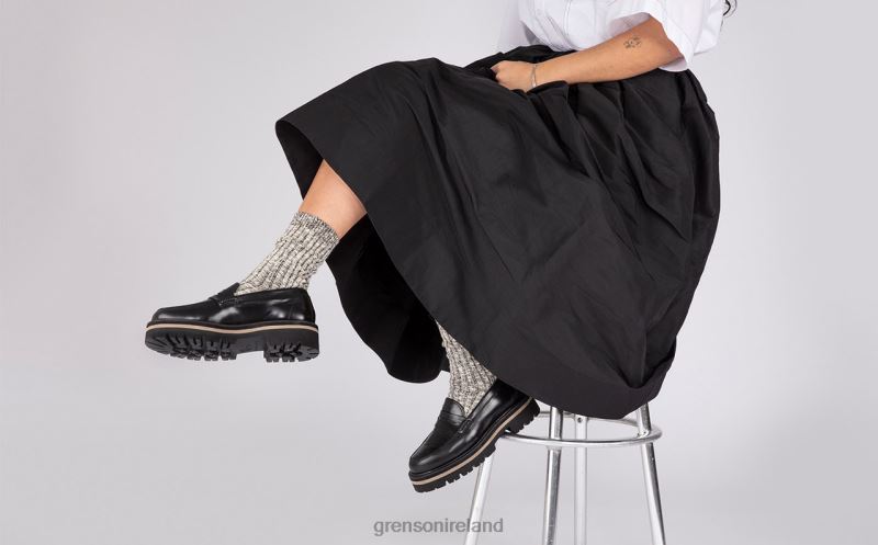 LYNDSEY Women Grenson TLJJ8255 Black Loafers