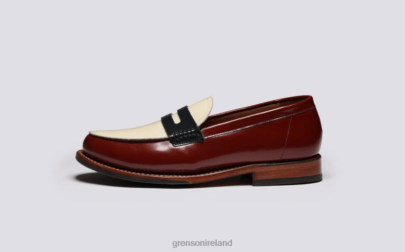 LYNN Women Grenson TLJJ8231 Burgundy Loafers