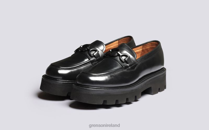 NINA Women Grenson TLJJ8251 Black Loafers