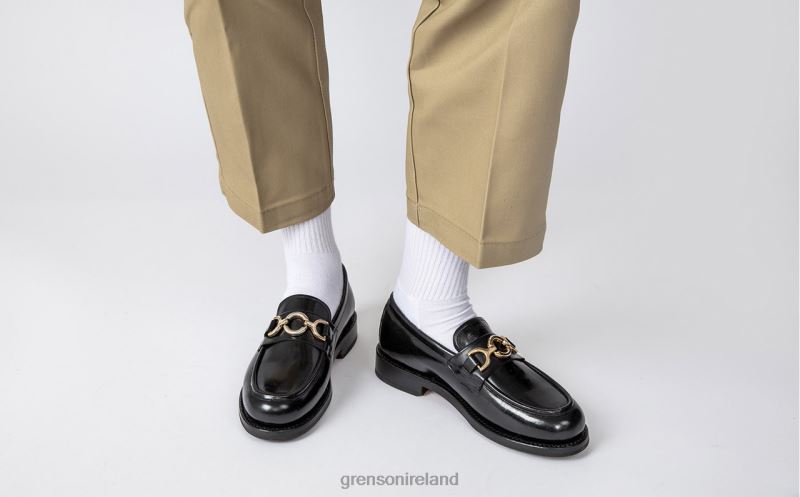 NINA Women Grenson TLJJ8252 Black Loafers