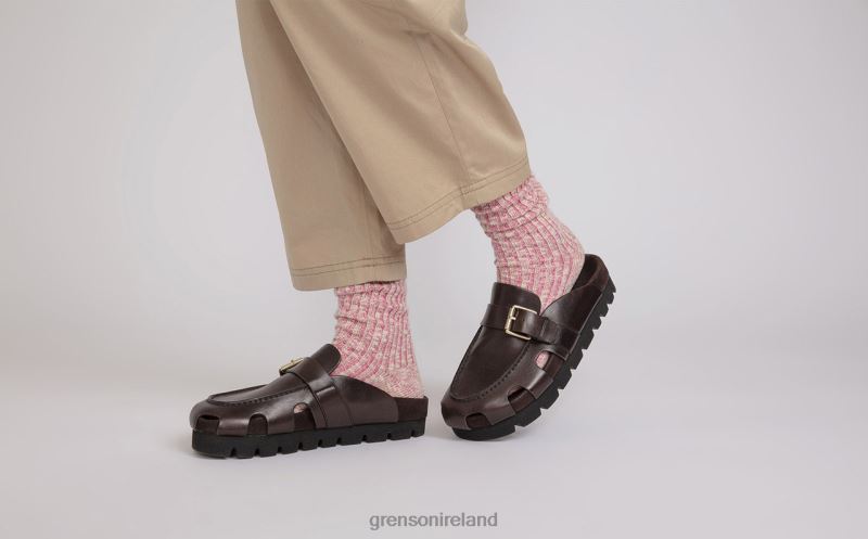 DOTTY Women Grenson TLJJ8371 Dark Brown Sandals