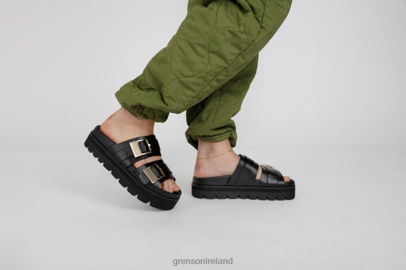 IDA Women Grenson TLJJ8377 Black Sandals