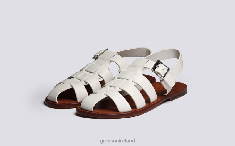 QUEENIE Women Grenson TLJJ8378 White Sandals