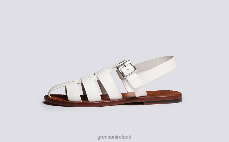 QUEENIE Women Grenson TLJJ8378 White Sandals