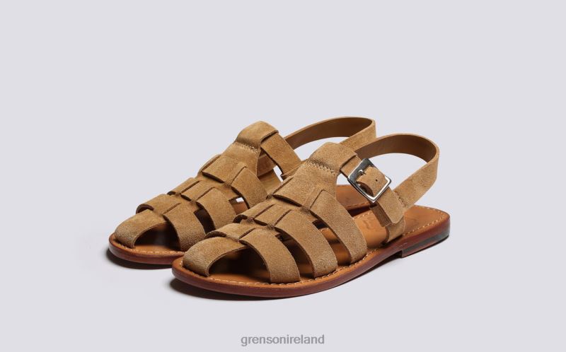 QUEENIE Women Grenson TLJJ8380 Caramel Sandals