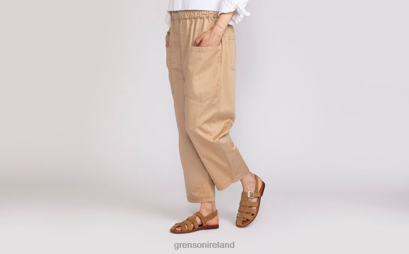 QUEENIE Women Grenson TLJJ8380 Caramel Sandals