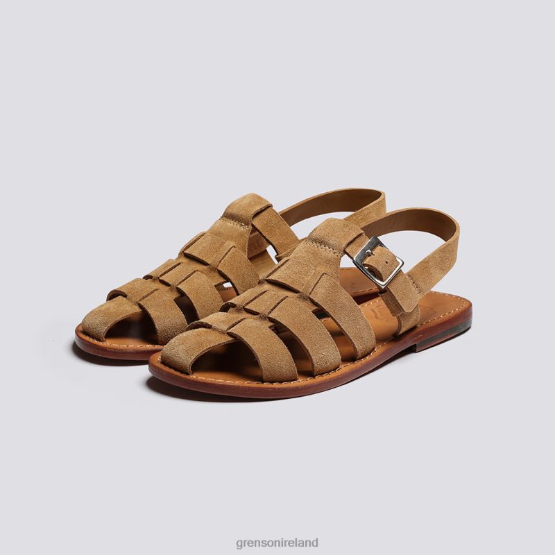 QUEENIE Women Grenson TLJJ8380 Caramel Sandals