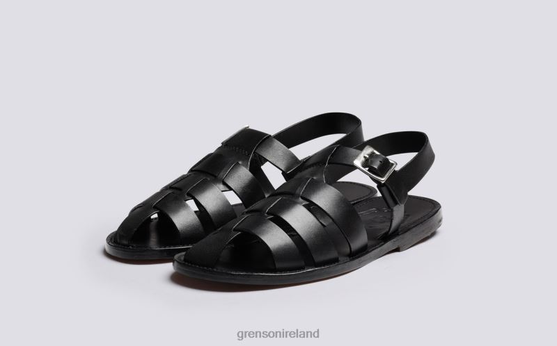 QUEENIE Women Grenson TLJJ8382 Black Sandals