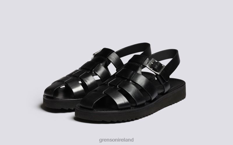 QUEENIE Women Grenson TLJJ8385 Black Sandals