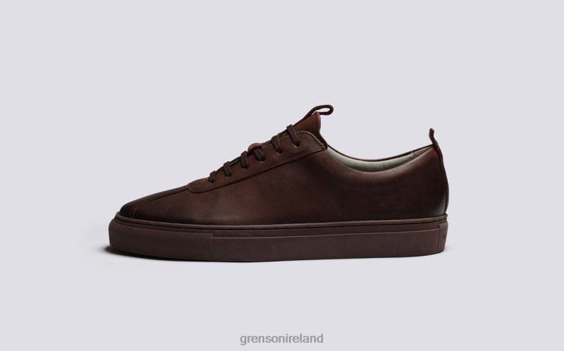 SNEAKER 1 Women Grenson TLJJ8338 Coffee Burnished Sneakers