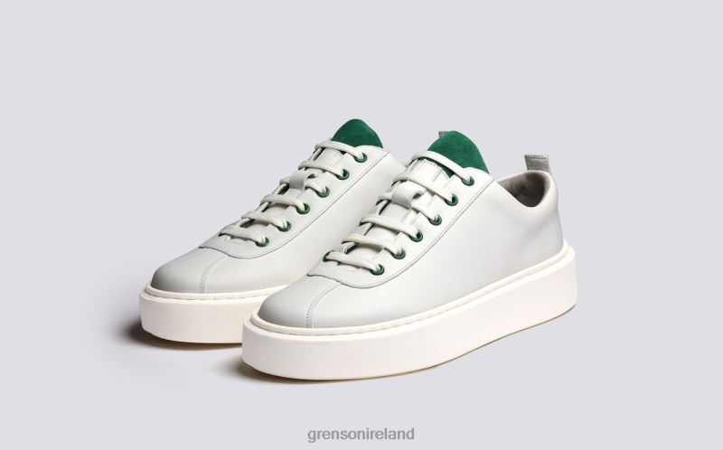 SNEAKER 30 Women Grenson TLJJ8341 White/Green Sneakers