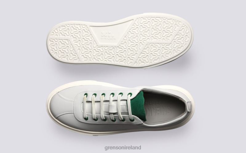 SNEAKER 30 Women Grenson TLJJ8341 White/Green Sneakers