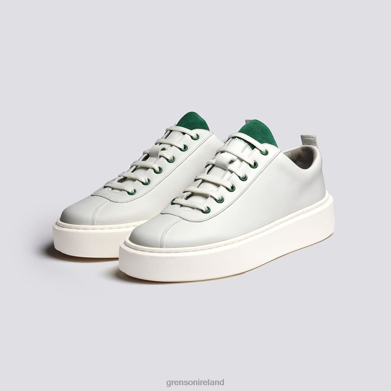 SNEAKER 30 Women Grenson TLJJ8341 White/Green Sneakers